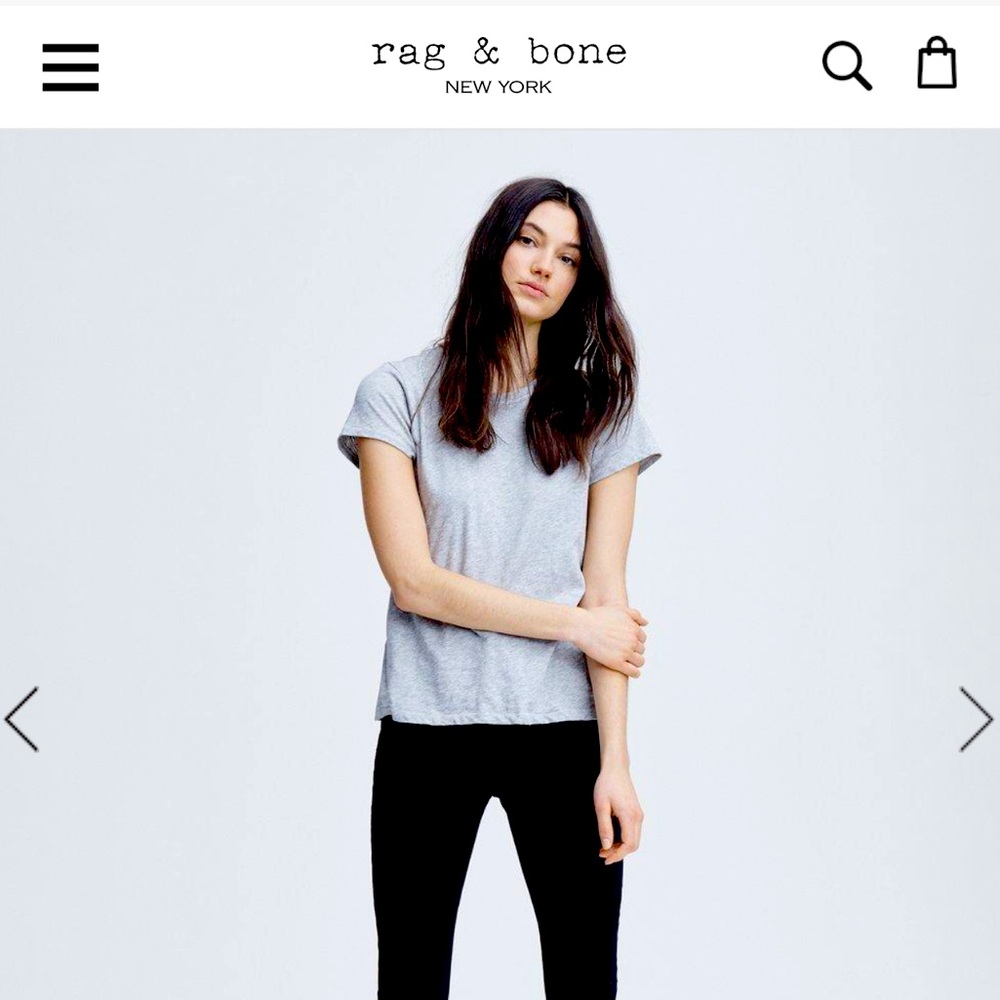 Sold Out Rag & Bone the Slub Tee 🤍 in Grey size L